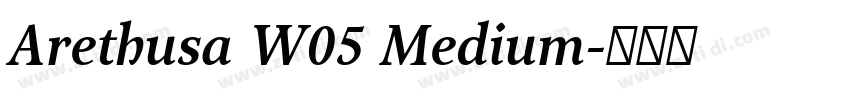 Arethusa W05 Medium字体转换